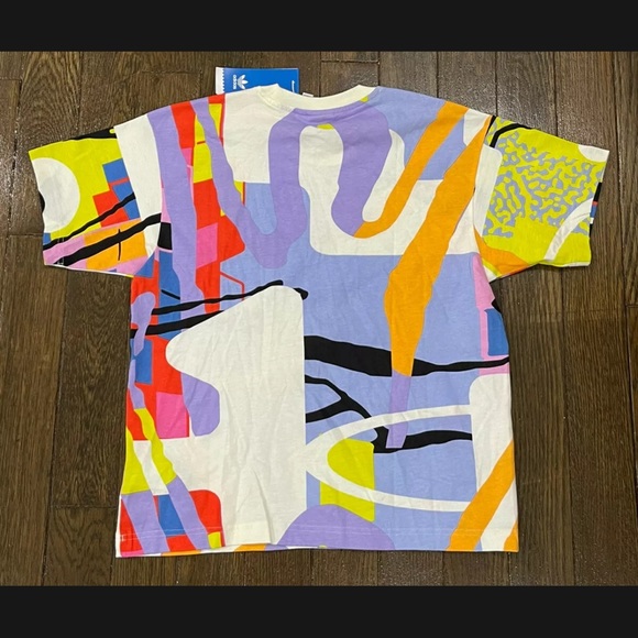 NWT Unisex Adidas Love Unites AOP Multicolor Camo T Shirt H43968 - Picture 6 of 8